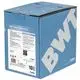 Karton mit BWT Smart Mineral L4 zur Behandlung von Trinkwasser. Auf der Rückseite sind detaillierte Gebrauchsinformationen abgebildet.
